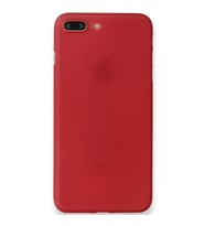 Apple İphone 8 Plus Kılıf Pp Ultra İnce Kapak - Kırmızı
