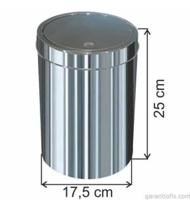 Dokunmatik 1320 Model Çöp Kovası (5 Litre-İtme Kapaklı)