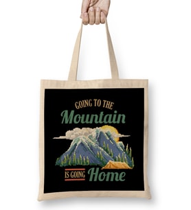 Going To The Mountain Is Like Going Home Bez Çanta Uzun Saplı