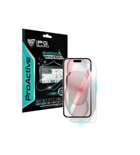 iPhone 15 için 9H Nano IPG ProActive Ekran Koruyucu, Pürüzsüz Cam Bitiş