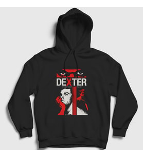 Presmono Unisex Siyah Killer Rules Dizi Dexter Kapüşonlu Sweatshirt 480750tt