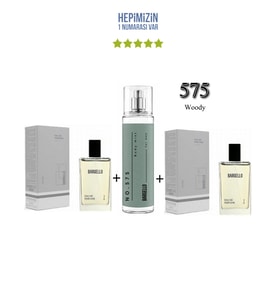 575 + 575 Erkek Parfüm Edp 50 ml Woody + No: 575 Erkek Body Mist Edt 210 ml Woody -Mnms575bmset
