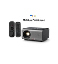 Yüksek Çözünürlüklü Otomatik Odaklı 1080P Android Projeksiyon M8 Kumanda