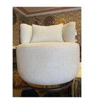 Lavinia Berjer Luxury Gold Bukle Teddy Beyaz