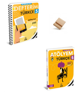 Arı 5. Sınıf Maarif Türkçe Defterim ve Atölyem + Telefon Standı