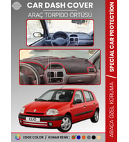 RENAULT CLIO 2 EKRANLI (2001-2012) Torpido Örtüsü Ön Göğüs Koruma Torpido Koruma Araca Özel