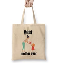 Mothers Day 2021 Best CAT Mother Ever Bez Çanta Uzun Saplı