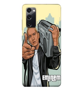 Samsung Galaxy S20 FE Uyumlu Eminem Tasarımlı Şeffaf Telefon Kılıfı