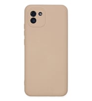 Durukar® Samsung Galaxy A03 Kılıf Nano içi Kadife Silikon - Pudra