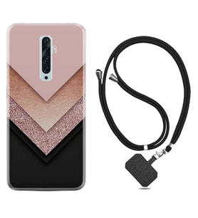 Oppo Reno 2Z 4 Lite 4 Pro 5 6 7 A31 Kılıf Boyun Askılı Silikon Great Marble 1405