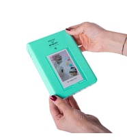 65 Fotoğraf Kapasiteli Pencereli Yeşil Instax Polakart Fotoğraf Albümü