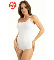 Q-En 702 Kadın Bambu İp Askılı Çıtçıtlı Body