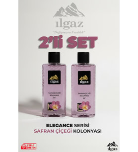 Ilgaz Safran Çiçeği Kolonyası 2'li Set 80 Derece 400 ml Elegance Series