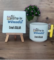 Matematik Mühendisi Hediye Seti Kupa Bardak T Kulplu ve Dekoratif Taş Mühendisler Günü Hediyesi (Model 5)