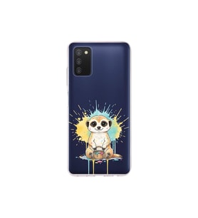 Samsung Galaxy A03S ile Uyumlu Splash Mirket Tasarımlı Şeffaf Silikon Kılıf