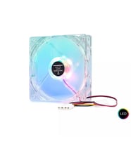 Hadron HDX1502 12cm Transparent LED Kasa Fanı 4 Pin Siyah-Şeffaf