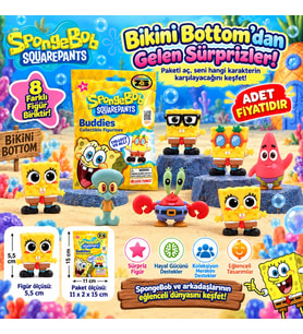20347 3D FİGÜR SPONGEBOB BUDDIES SÜRPRİZ PAKET SBOB 36D (adet fiyatıdır)