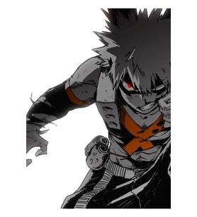 My Hero Academia - Bakugo Katsuki 4 Tablo Ahşap Poster Dekoratif