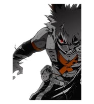 My Hero Academia - Bakugo Katsuki 4 Tablo Ahşap Poster Dekoratif