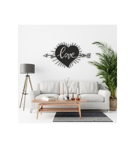 Kalpli Ok Tablo Ahşap Mdf Lazer Kesim