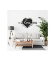 Kalpli Ok Tablo Ahşap Mdf Lazer Kesim