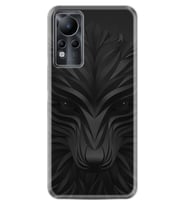 INFINIX Note 11 Pro Note 10 Hot 9 Play Kılıf Desemli Silikon Black Fox 1325