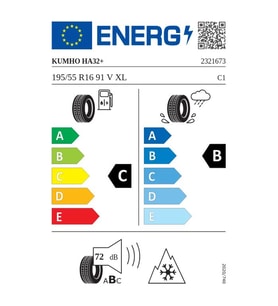 195/55R16 91V XL SOLUS HA32+ KUMHO 4 Mevsim Lastigi 2025