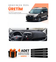 FIAT DOBLO D3 (2010-2013) KAPAKSIZ Uyumlu Torpido Koruma Örtüsü Oto Kılıfı - Siyah