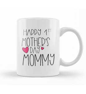 Happy 1st Mother s Day New Mommy First 2020 Kupa Bardak Porselen