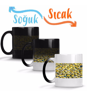 Minion 02 Sihirli Kupa Bardak Porselen
