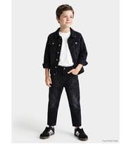 LCW Kids Siyah Loose Fit Erkek Çocuk Jean Pantolon
