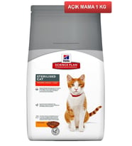 Hills Sterilised Kısırlaştırılmış Tavuklu Kedi Maması 1 kg AÇIK