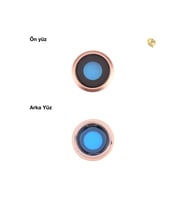 İphone 8 Kamera Lensi Full Altın Kamera lensi sade lens kamera camı kamera merceği