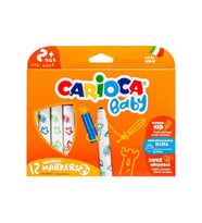 Carioca Baby Keçeli Boya Kalemi Jumbo Süper Yıkanabilir 12'li