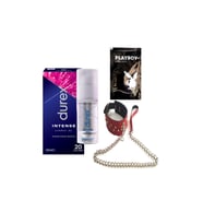 Durex Intense Kadın Uyarıcılı Jel + Kırmızı Deri Tasma + Hediye
