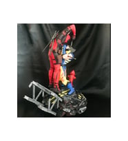 Wolverine Vs Deadpool Obje Wolverine Figür Deadpool Figür Marvel Figürler 25CM Büyük Boy