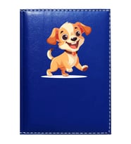 PROMOSYON DENİZİ  SEVİMLİ KÖPEK 2 GÖRSELLİ LACİVERT RUHSAT KABI