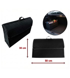 Halı Bagaj Çantası Avadanlık Düzenleyici Organizer 30X50Cm Siyah