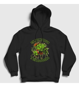 Presmono Unisex Siyah Blanka Oyun Street Fighter Kapüşonlu Sweatshirt 395441tt