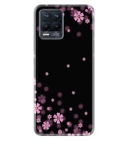 8 8 Pro Kılıf Desenli Silikon Black flowers 1391