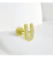 Glorria Altın Ü Harfi Tragus Piercing