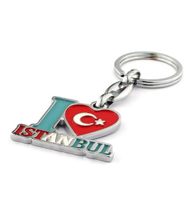 L Love You Yazılı Ay Yıldız Temalı Anahtarlık ''NewLifePromosyon'' MDL144