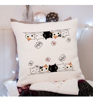 Kedi Tasarımlı Yastık
