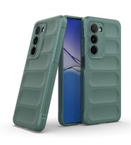 Coverzone Oppo A5 İle Uyumlu Kılıf TPU Oyuklu Arka Yüzey Z-Etnik Esnek Silikon Kapak Phone 4A için O-tto Prime Silikon Kılıf Koyu Yeşil