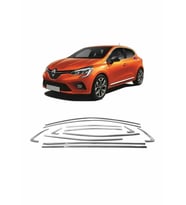 Renault Clio 5 Cam Çerçevesi 12 parça Krom Komple 2019 sonrası