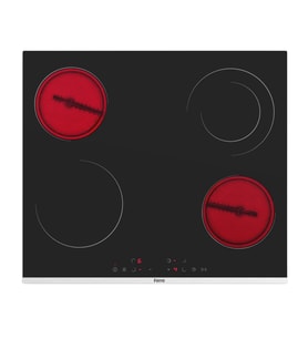 Ferre MS263 Siyah Vitroseramik Elektrikli Ocak 60 Cm, Çift Halkalı (Dual) Pişirme Gözlü