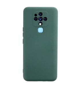 Newface Tecno Camon 16 Kılıf Nano içi Kadife Silikon - Koyu Yeşil