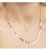 Rose Pullu Gümüş Kolye