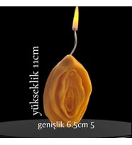 dogal dekoratif vanilya kokulu vajina  modeli  soyawax mum (Çok Renkli)