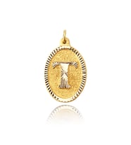 0.25 Gram 14 Ayar Altın Harf Kolye ucu
